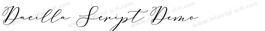 Dacilla Script Demo字体转换